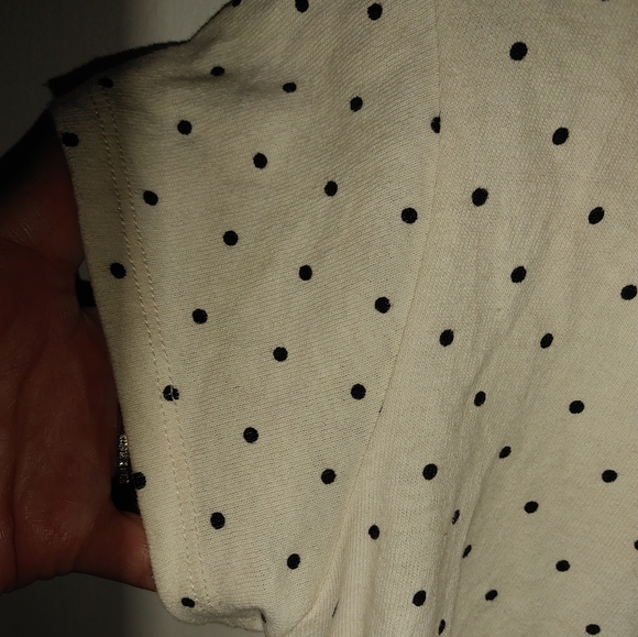 Madewell Cap-Sleeve Boxy Tee In Polka Dot Sz.S - Picture 5 of 9